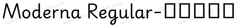 Moderna Regular字体转换